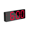 Acrylic/Mirror Digital Alarm Clock Voice Control Snooze Night Mode Table Clock 12/24H