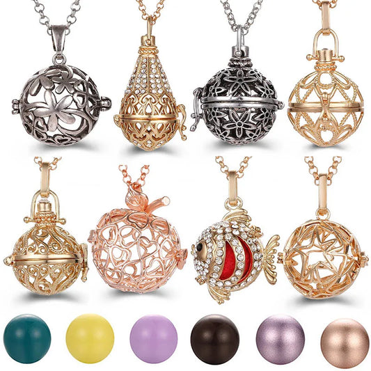 2020 Popular Multi Styles Hollow Vintage Necklace Jewelry Music Ball Pregnancy Bell