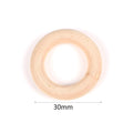 4-50mm 1-1000pcs Natural Wood Beads Round Spacer Wooden Pearl Lead-Free Balls Charms DIY For Jewelry Making Handmade Accessories