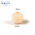 4-50mm 1-1000pcs Natural Wood Beads Round Spacer Wooden Pearl Lead-Free Balls Charms DIY For Jewelry Making Handmade Accessories