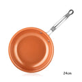 LMETJMA Frying Pan Nonstick 20 24 28cm Frying Pan with Ceramic Titanium Coating Round