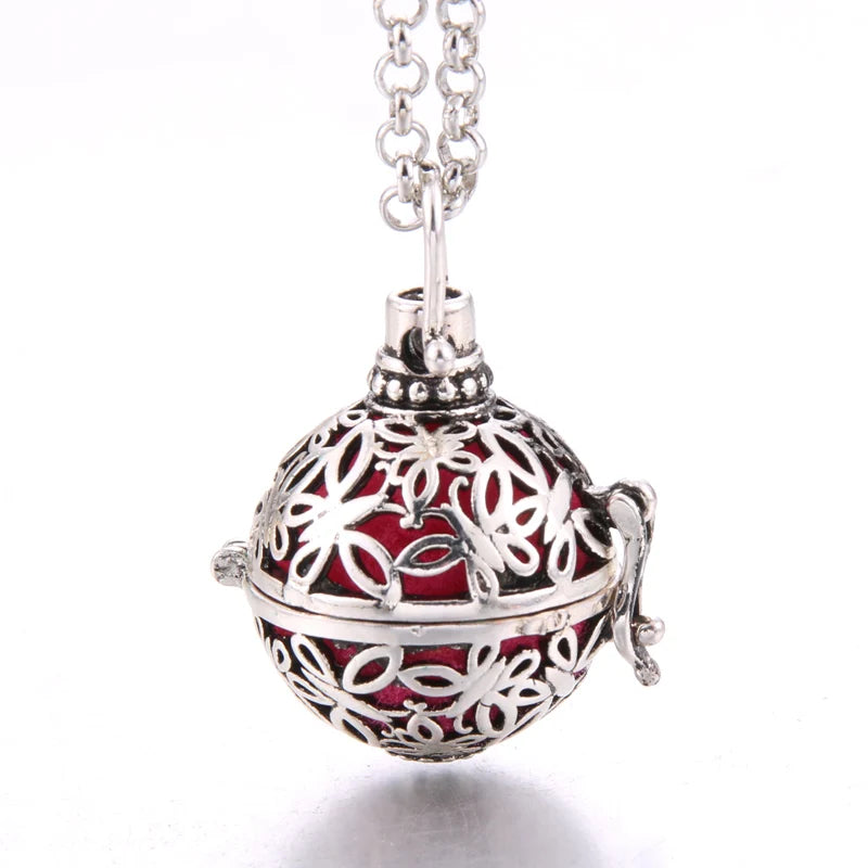 Butterfly Hollow Lava Stone Aromatherapy Cage Pendant Essential Oil Diffuser Aroma