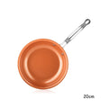 LMETJMA Frying Pan Nonstick 20 24 28cm Frying Pan with Ceramic Titanium Coating Round