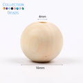 4-50mm 1-1000pcs Natural Wood Beads Round Spacer Wooden Pearl Lead-Free Balls Charms DIY For Jewelry Making Handmade Accessories