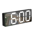 Acrylic/Mirror Digital Alarm Clock Voice Control Snooze Night Mode Table Clock 12/24H