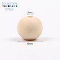 4-50mm 1-1000pcs Natural Wood Beads Round Spacer Wooden Pearl Lead-Free Balls Charms DIY For Jewelry Making Handmade Accessories