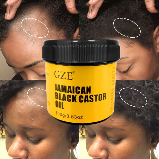 GZE JAMAICAN Black Castor Oil Pure Cold-Pressed for Hair Growth, Skin Moisturizing and