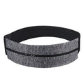 Reflective Elastic Waistband Sport Bag Double Zipper Pocket Running Gym Yoga Waist Belt