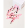 10pcs Seamless Fashion Transparent Hair Clips for Girls Makeup Facial Accessory Styling