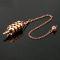 Cone 100% Copper Brass Metal Pendant Pendulum for Divination Dowsing Reiki Healing