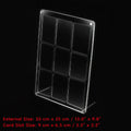 1-12 Slots Transparent Acrylic Display Stand for Pokemon/ Yu-Gi-Oh/NARUTO/One Piece/TCG Cards, Dustproof Polaroid Picture Frame