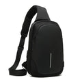 SWISS New Men's Casual Chest Bag Sports Waterproof Shoulder Bag Anti-theft Crossbody Bag Fashion Solid Color Usb Bag Sling Pack