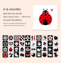 Black and White Cards High Contrast Baby Toys 0-36 Months Newborns Visual Stimulation