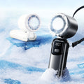 2026 New Semiconductor Refrigeration Handheld Electric Fan High-speed Violent Turbo Fan