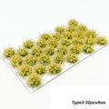 Miniature Flower Grass Model ABS Plant Materials for Diy HO Railway/Building/Garden Sand Table Landscape Diorama Kits