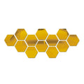 6/12pcs 3D Mirror Wall Sticker Hexagon Decal Home Decor DIY Self-adhesive Mirror Decor