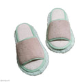 Convenient Detachable Floor Lazy Polishing Cleaning Foot Shoes Mopping Shoes Microfibre Mop Slipper