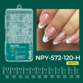 Nailpop 120pcs/box Gel X Nail Tips Medium Short Shape Almond/Square/Soft Gel Nail Tips