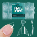 False Nail Tips Full Cover Clear Acrylic Extensions 10/12 Sizes Natural Look DIY Professional Manicure 120/600pcs