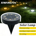 LED Outdoor Solar Power Ground Light IP68 Waterproof Lighting Control Path Deck Lights