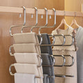 5 Layers Multi-functional Clothes Hangers Non-slip Pant Storage Rack Cloth Rack with