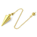 Cone 100% Copper Brass Metal Pendant Pendulum for Divination Dowsing Reiki Healing