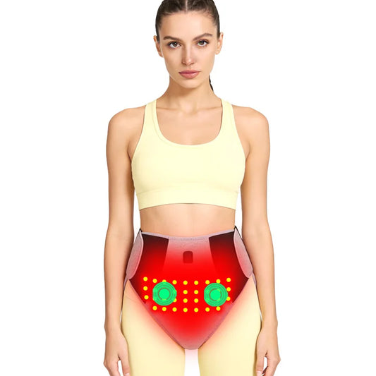 660Nm Red Light Heating Pad 162 Led Abdominal Massage Relieve Abdominal Pain Cold Uterus Menstrual Cramps Warm Care Support
