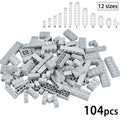 DIY Building Blocks Wall Figures Bricks 1x2 1x3 1x4 L Dots Educational Creative