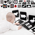 Black and White Cards High Contrast Baby Toys 0-36 Months Newborns Visual Stimulation