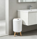 Automatic Trash Can with Lid, Small Plastic Smart Trash Can, Motion Sensor Trash Can for Bedroom, Bathroom, Kitchen, Office