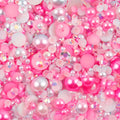 10g Mix Size Jelly Resin Flatback Rhinestone AB Imitation Pearl Beads For Nail Art DIY