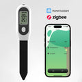 Tuya Zigbee Soil Moisture Sensor Temperature Sunlight Humidity Meter Screen/APP Control for Plants Pots Garden with LCD Display