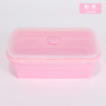 4PS Collapsible Food Storage Containers with Lids & Vent,, Kitchen Stacking Silicone