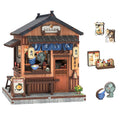 CUTEBEE DIY Book Nook Kit Miniature Wooden Dollhouse with Lights Bookshelf Insert 3D