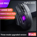 Inphic A9 PRO MAX New Tri-Mode Wired/Wireless/Bluetooth Gaming Mouse 1000HZ Polling Rate 12800DPI Wireless Mouse For Laptop PC