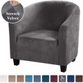 High Stretch Sofa Cover Velvet Tub Chair Cover Skid Resistance Furniture Protector Stretch Fabric Super Soft Couch Slipcover