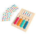 Montessori Wooden Color Shape Matching Cognition Learning Game Board Early Stimulate