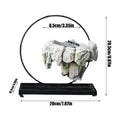 Floating Planter 360 Degree Rotating Levitating Display Rack Magnetic Floating Planter for Desktop Table Dorm Living Room