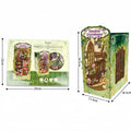 DIY Wooden Timeless Greenhouse Book Nook Shelf Insert Kits Miniature Dollhouse Model Bookend for Adults Birthday Gifts Toys