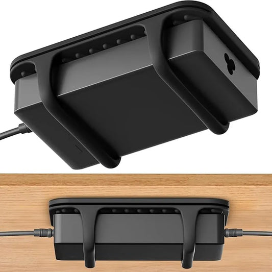 Silicone Laptop Charger Holder Under Desk Mount Docking Station Power Bricks Docking