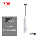 HOT Electric Milk Frother + Egg Beater Wireless Type-C Charging 3 Speeds Mini Handheld
