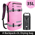 NEWBOLER 35L PVC Waterproof Dry Bags With Wet Pocket Backpack For Kayaking Boating Swimming Outdoor Sports Bag