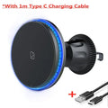 Magnetic Car Wireless Chargers RGB LED Light For iPhone 12 13 14 15 16 17 Pro Max Phone