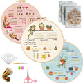 3/4pcs Embroidery Starter Kit for Diy Crafter