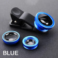 3In1 Mobile Phone Fish Eye+Wide Angle+Macro Lightweight Camera Lens With Clip Universal