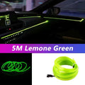 5M Car Interior LED Strip Light EL Wire Neon Ambient Lighting USB Flexible Decoration DIY Auto Party Atmosphere Lamp Diode