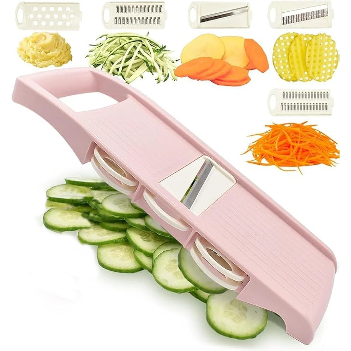 5 in 1 Mandoline Slicer for Kitchen Vegetable Slicer Multi Blade Potato Chip, Veggie