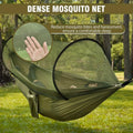 2-In-1 Camping Hammock With Mosquito Net 1.6lbs Ultralight Parachute Nylon Hanging Bed