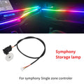 35/75/110cm Led Acrylic Car Ambient Light RGB 64 213 Color Symphony Acrylic APP Streamer Atmosphere Lamp Auto Accessories