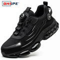 Rotating Button New Safety Shoes Men Anti-smash Anti-puncture Work Shoes Fashion Men